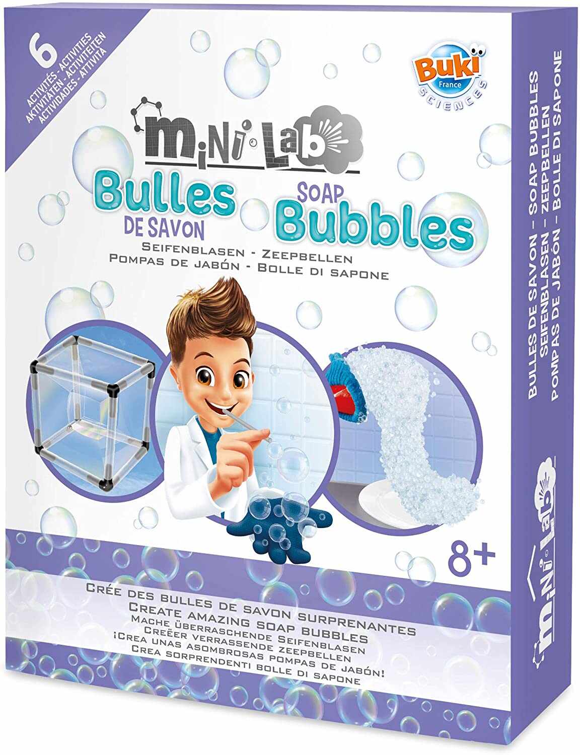Kit baloane de sapun - Mini Lab Soap Bubbles | Buki