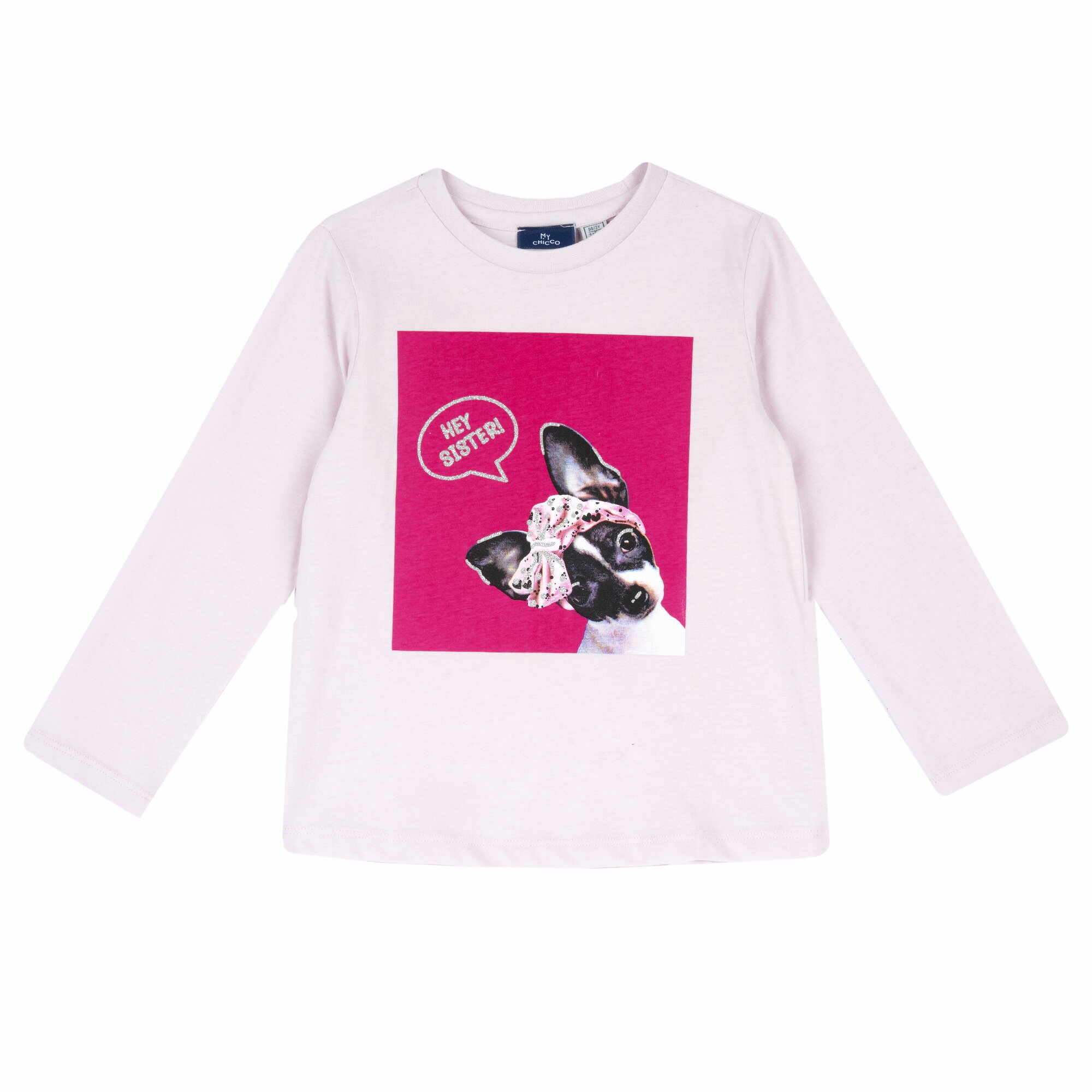 Bluza copii Chicco, alb cu roz, 01924-65CLT
