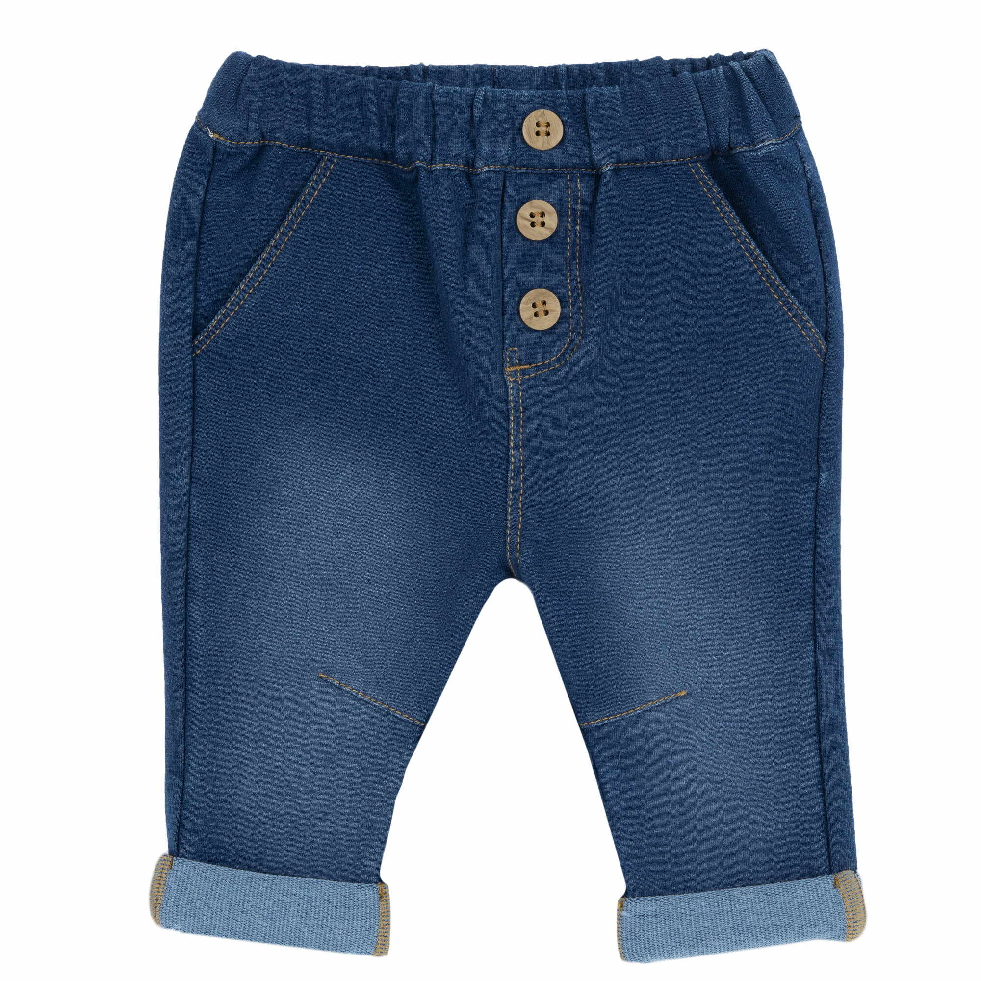 Pantaloni lungi copii Chicco denim, albastru, 08954-65MFCO