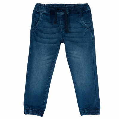 Pantaloni lungi copii Chicco denim, albastru inchis, 08884-65MC