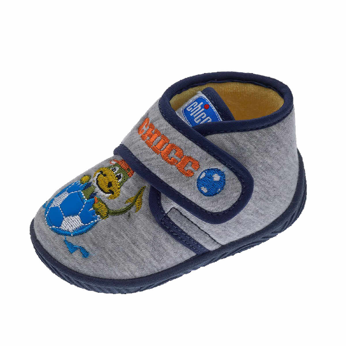 Pantofi de casa pentru copii Chicco Tetris, gri inchis, 70054-65P