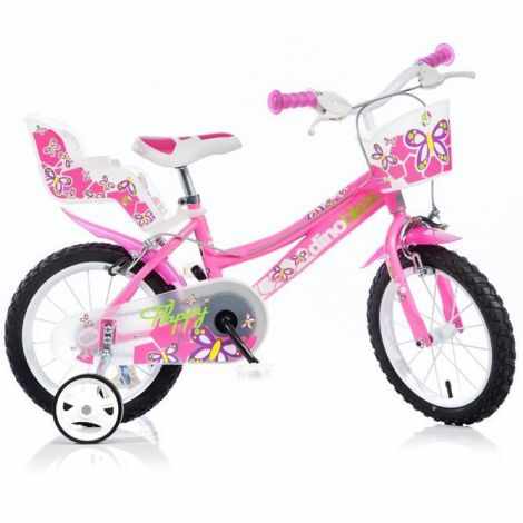 Bicicleta pentru fetite 16 Dino Bikes 166R - roz