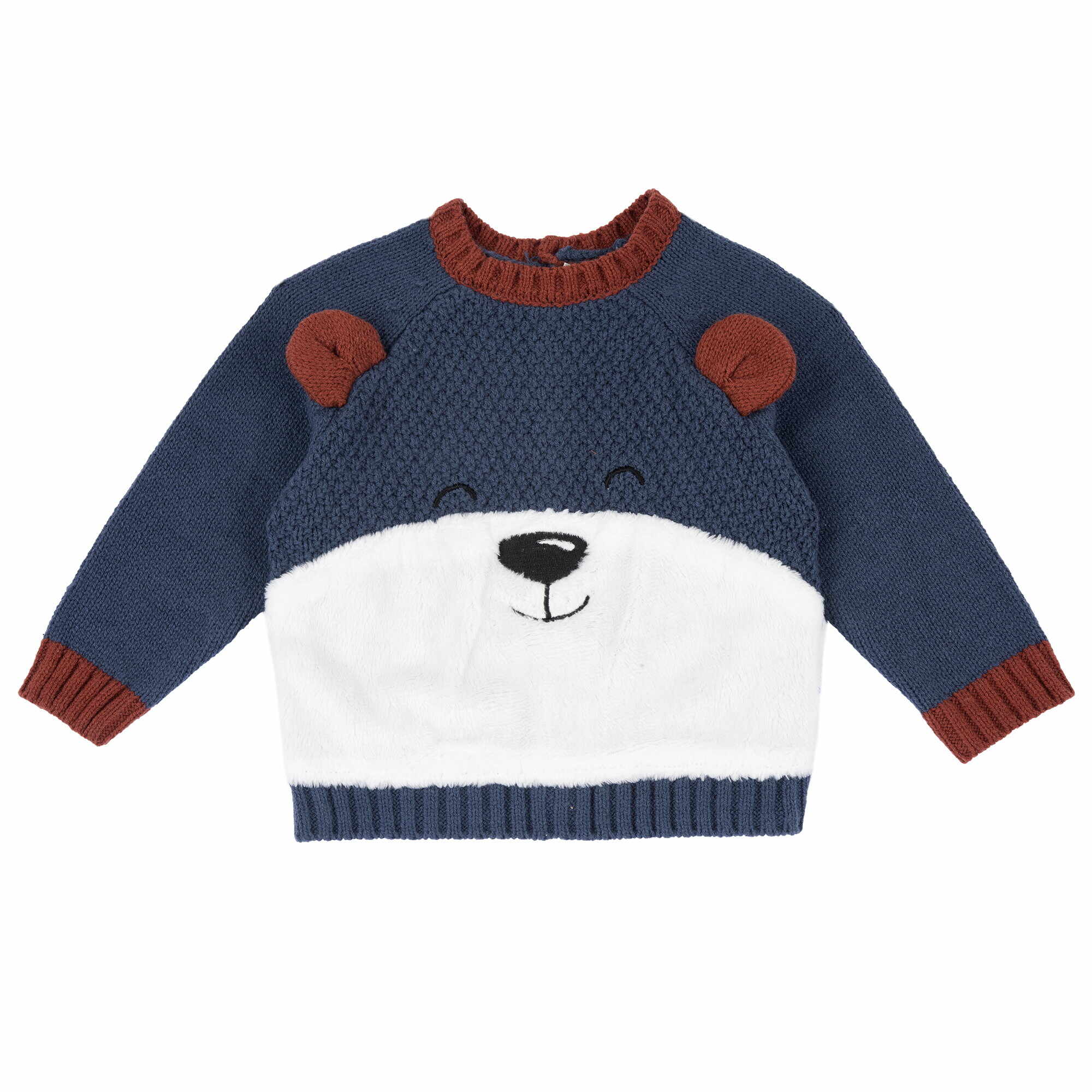 Pulover tricotat copii Chicco, Albastru, 02932-65MFCO