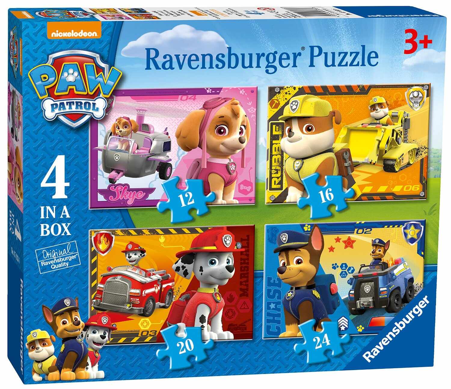 Set 4 puzzle-uri - Patrula catelusilor | Ravensburger