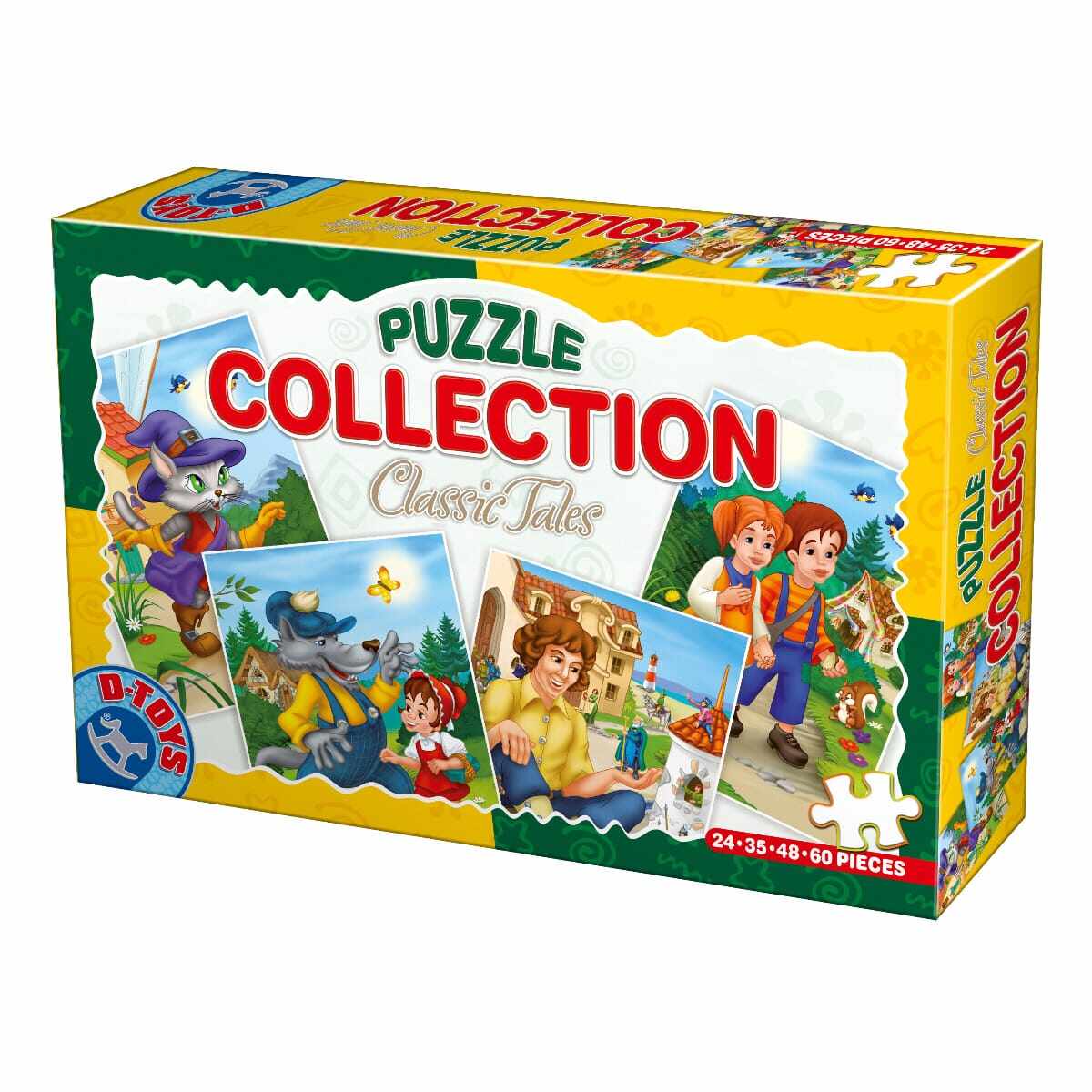 Colecție 4 puzzle-uri Basme de 24, 35, 48 și 60 piese