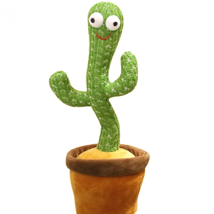 Jucarie interactiva Cactusul dansator - danseaza, canta, imita, din plus