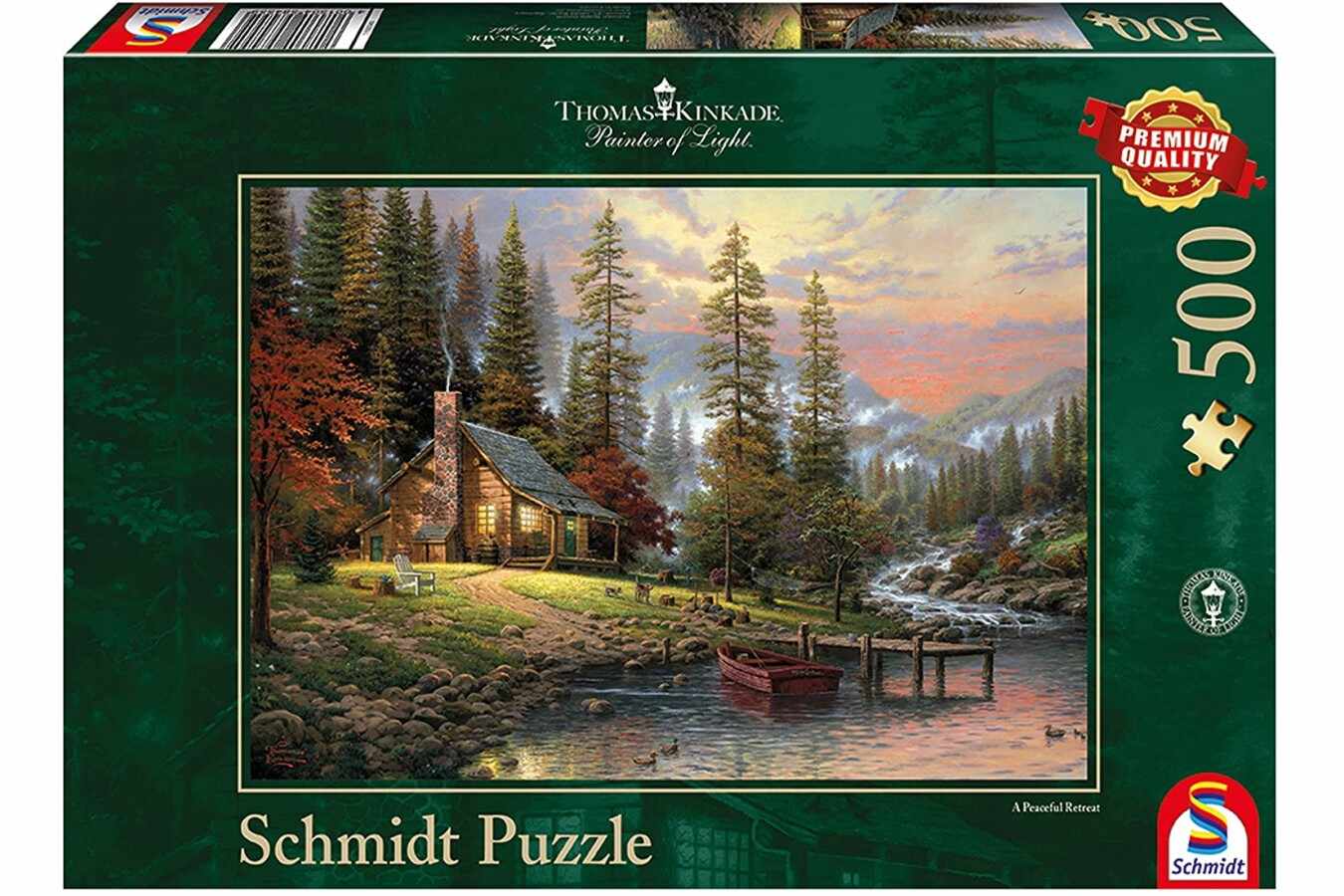 Puzzle 500 piese - Thomas Kinkade - A Peaceful Retreat | Schmidt