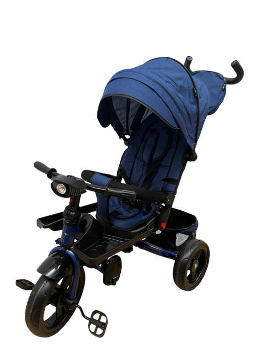 Tricicleta cu scaun reversibil si pozitie de somn, SL02 - Albastru