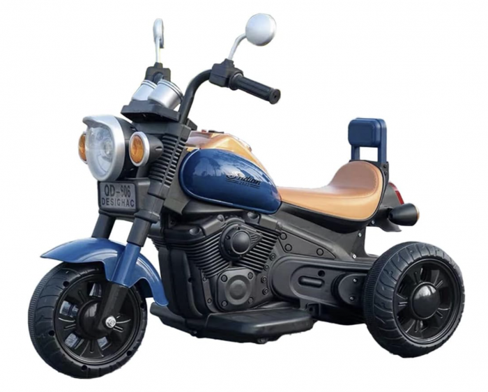 Motocicleta electrica cu 3 roti, 6V, 3-6 ani, 606 Albastru