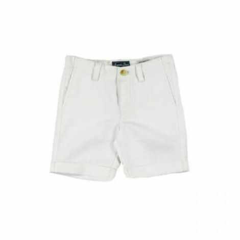 Pantaloni scurti albi din in (3203), 9 ani / 134 cm