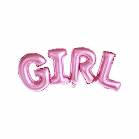 Balon folie girl roz 74x33 cm - marimea 140 cm