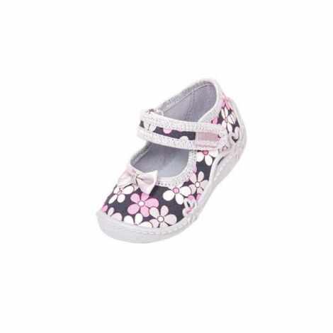 Pantofi cu interior de bumbac pentru fetite Vi-GGa-Mi Zosia Floricele marimea 20