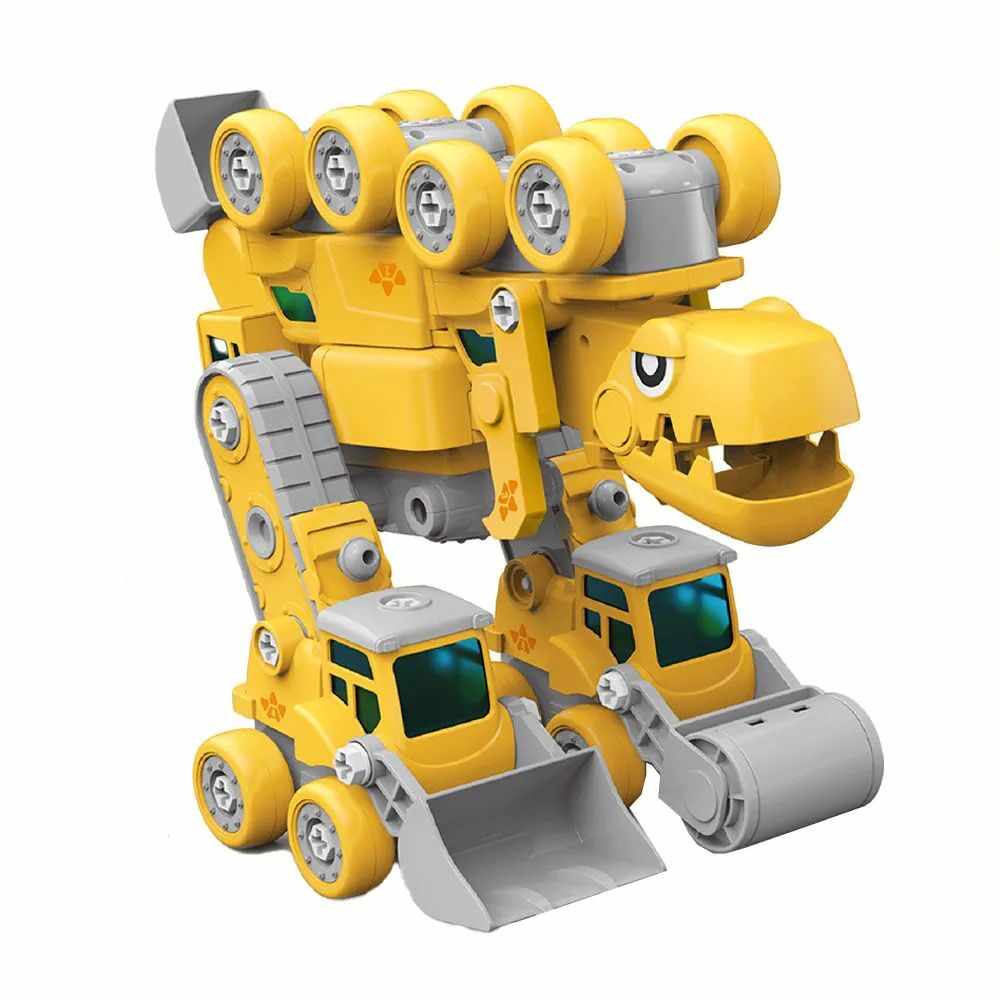 Jucarie de construit Robot Transformabil Dinozaur 85 piese