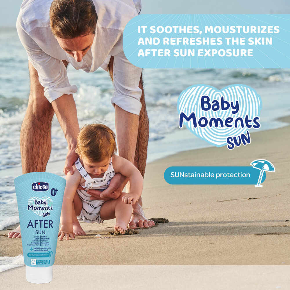 Crema protectie dupa plaja Chicco Baby Moments 150ml 0 luni+