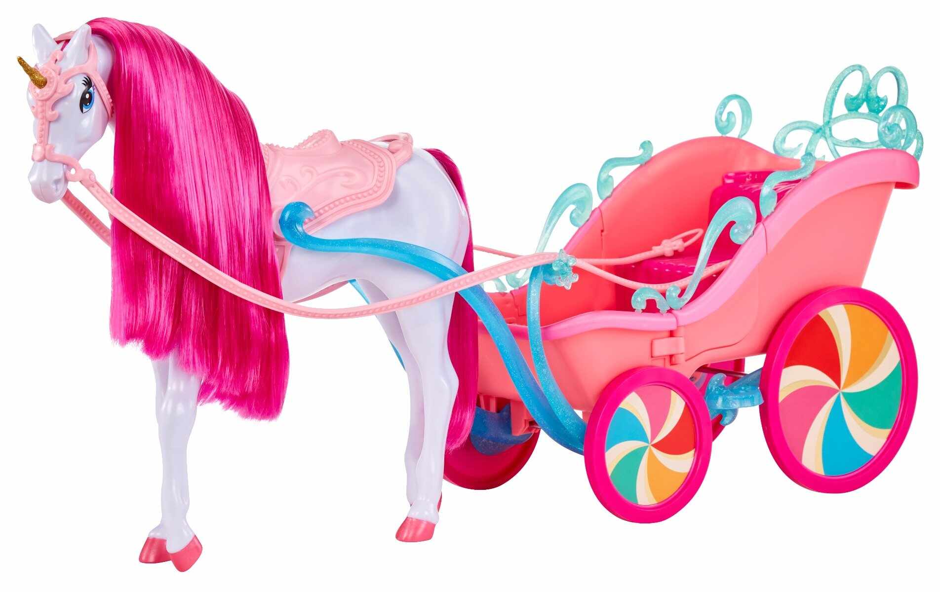 Dream Ella Candy Princess, unicorn si trasura pentru papusi