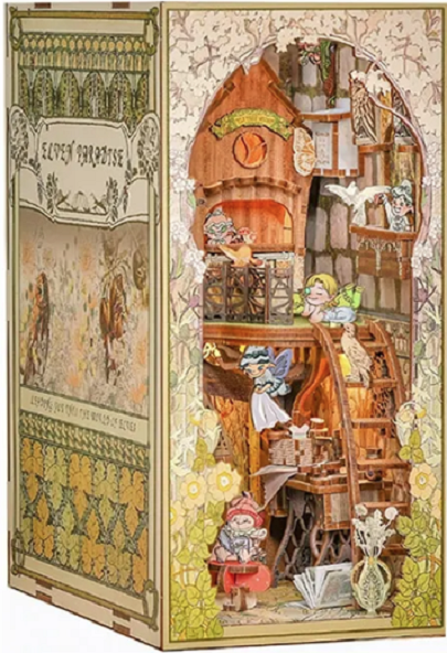 Puzzle 3D - Cotor de carte DIY - Paradisul Elfilor | Robotime