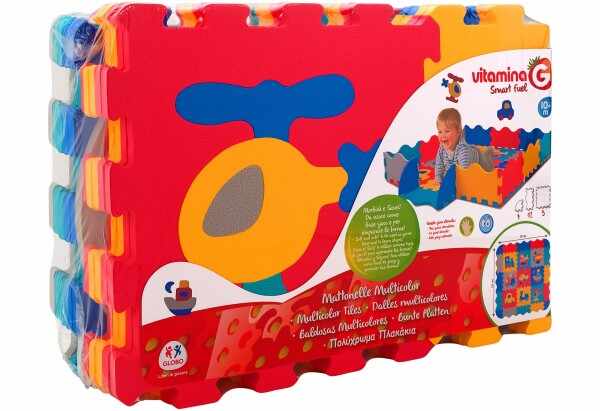 Puzzle burete pentru copii Globo Vitamina G 9 piese Eva cu margini