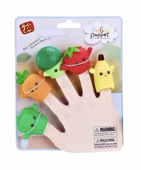 Set 5 figurine Mascote pentru degete, Finger Puppet Legume