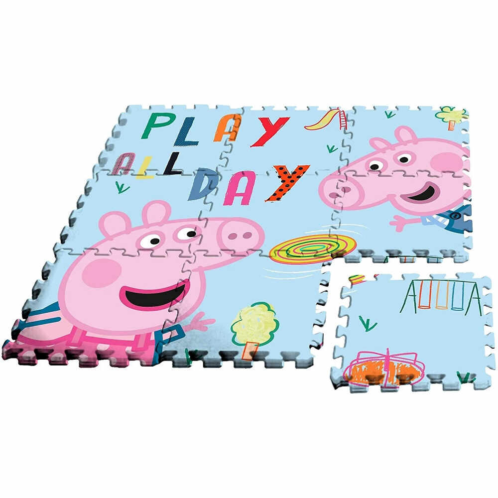 Covor puzzle Peppa Pig 9 piese SunCity