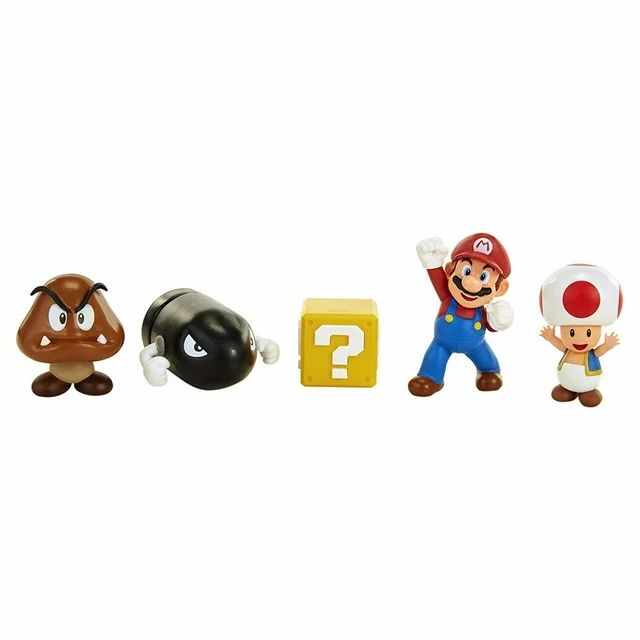 Set de joaca cu 5 figurine Nintendo Mario diorama Acorn Plains