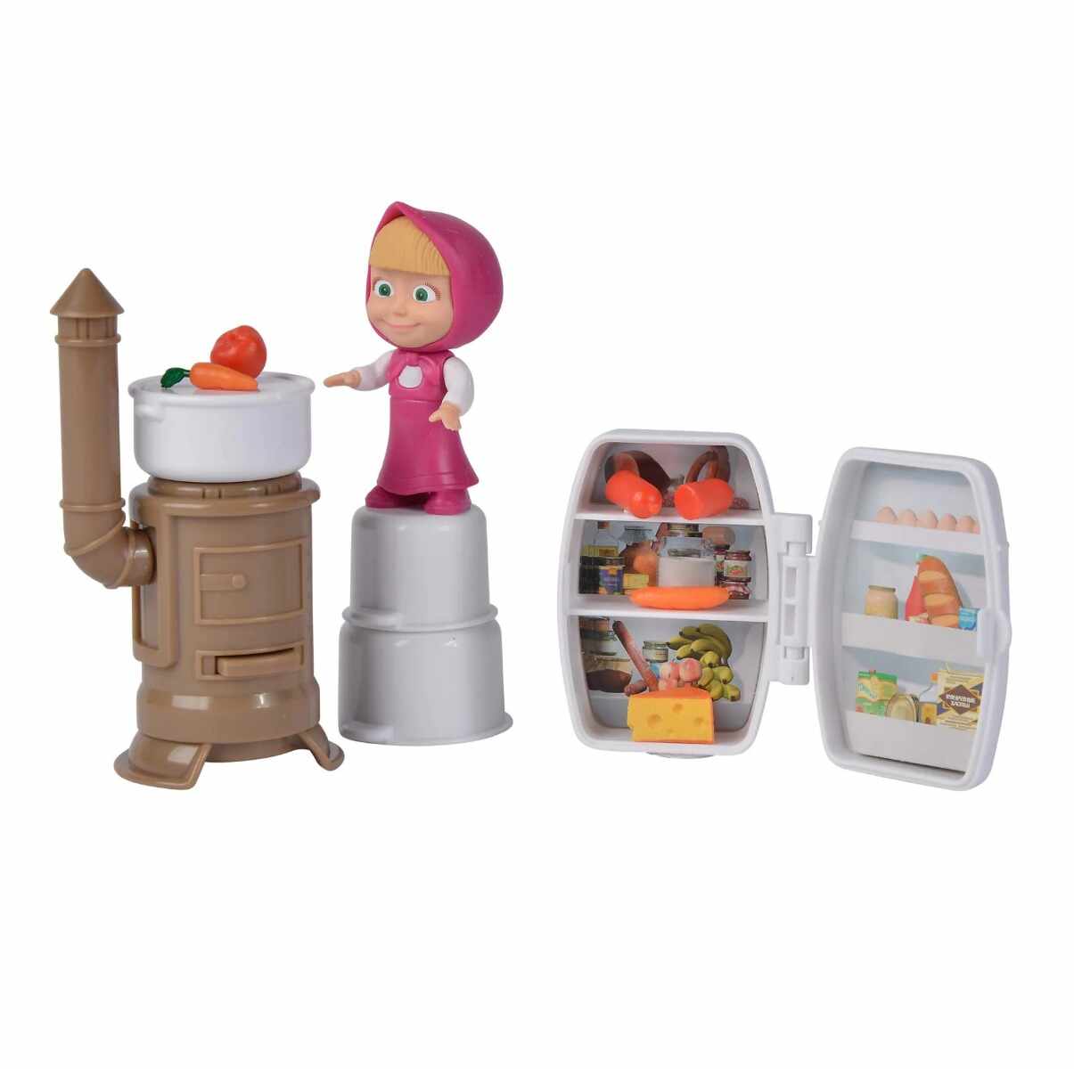 Set de joaca Gateste cu Masha cu figurina inclusa si accesorii Simba