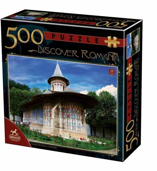 Puzzle - Discover Romania - Manastirea Voronet - 500 piese | Deico Games