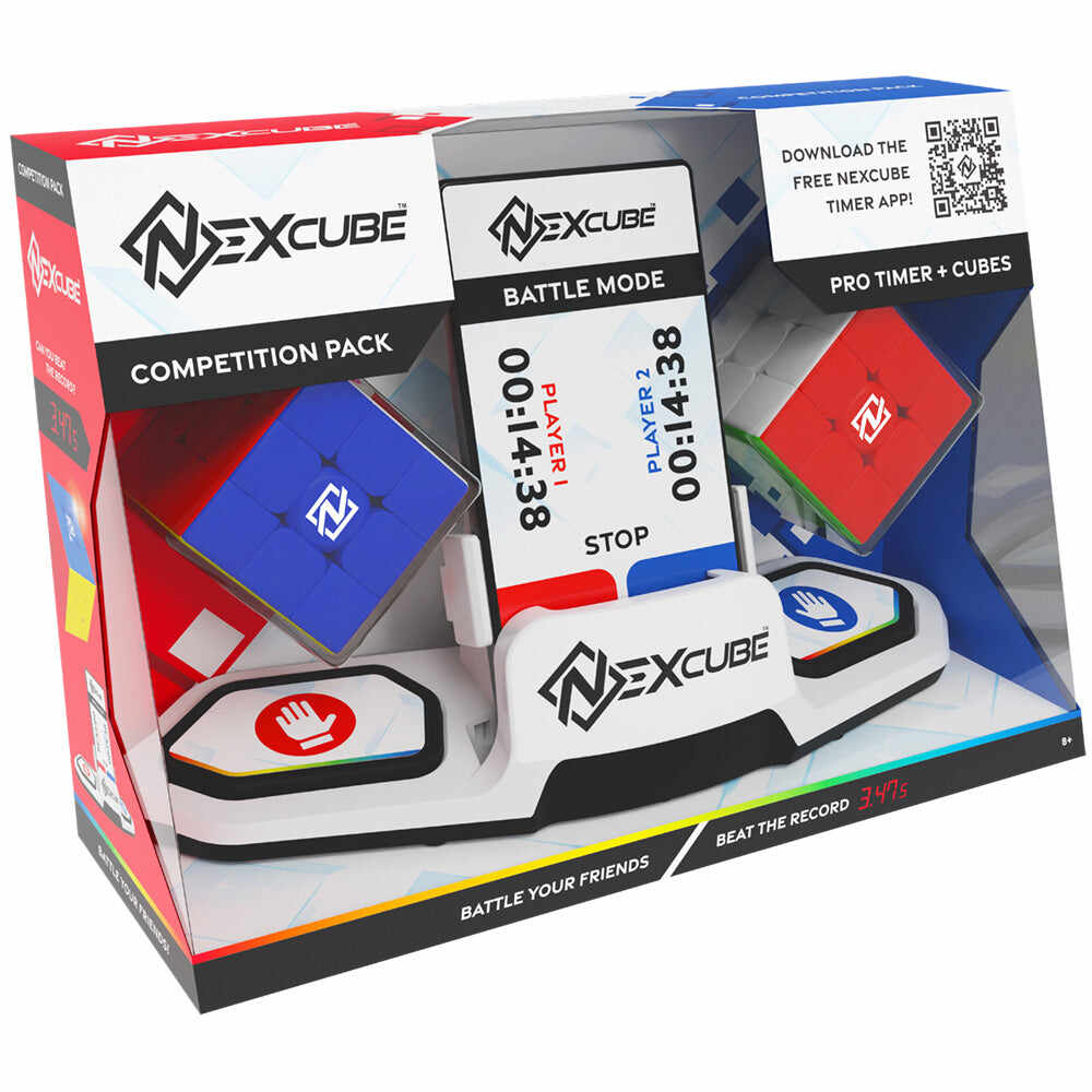 Set 2 cuburi - Nexcube Competition Pack - 2 cuburi 3x3 si un timer, speedcubing inclus | Moyu