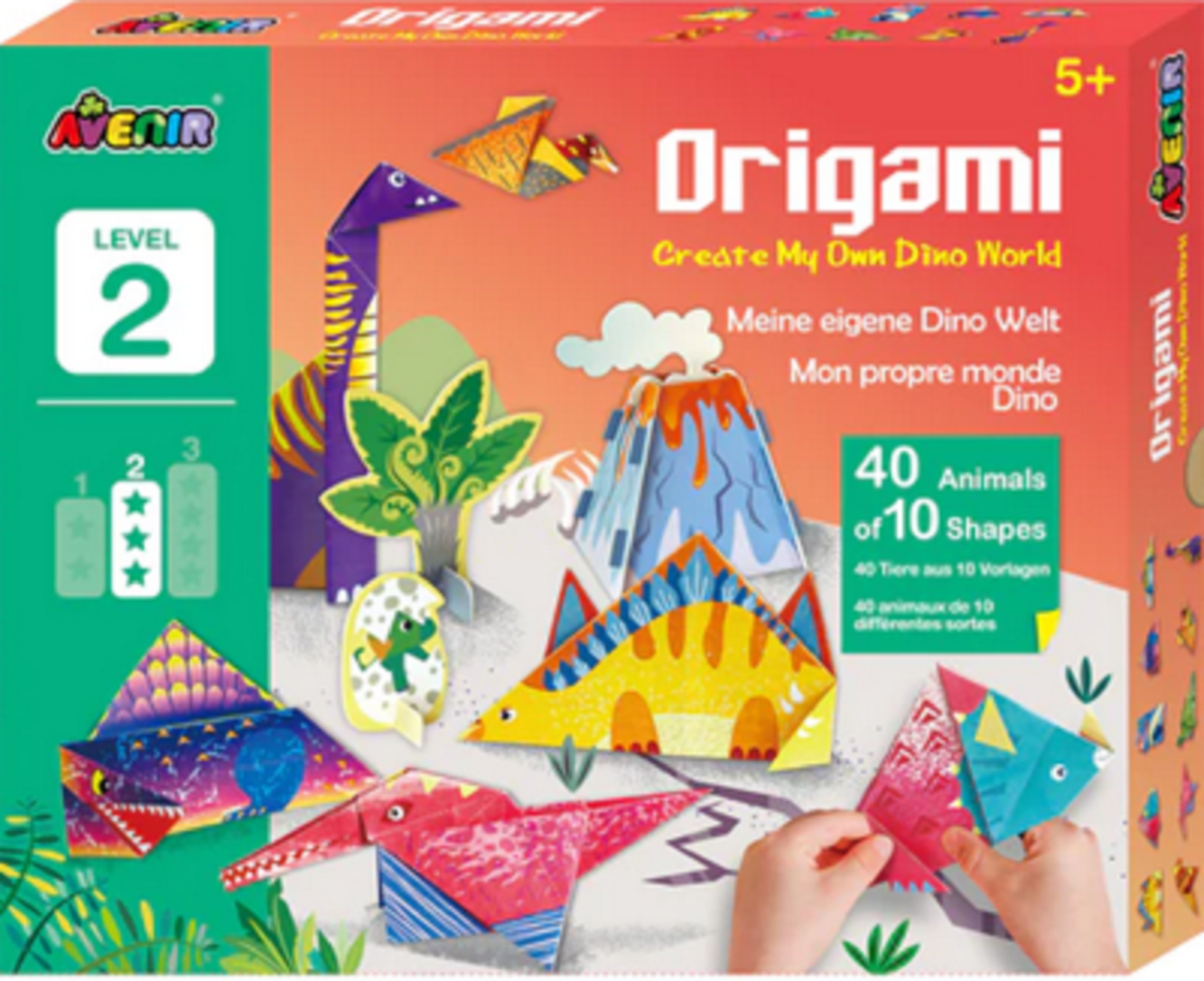 Set creativ - Origami - Dinozauri | Avenir