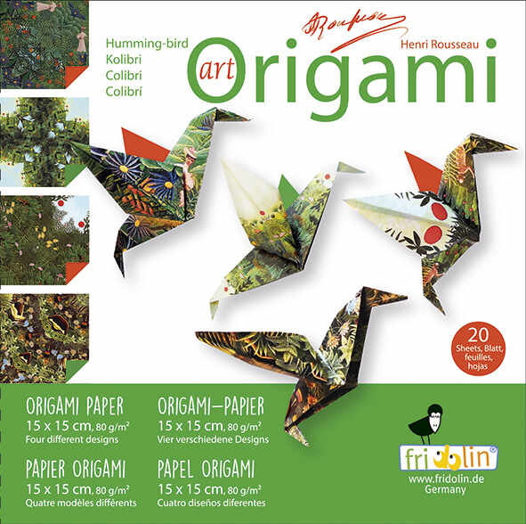 Set origami - Art Origami - Henri Rousseau - Hummingbirds | Fridolin