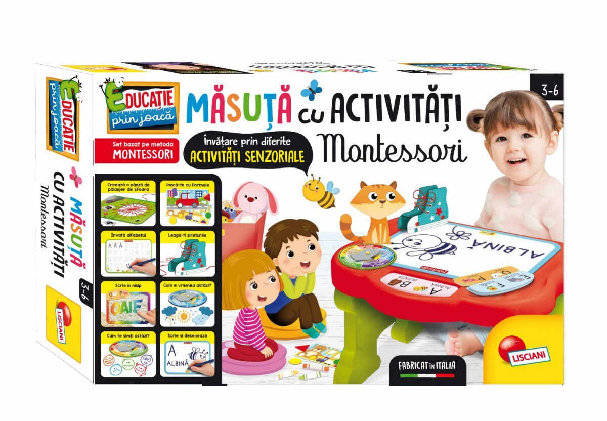Jucarie educativa - Masuta cu activitati Montessori | Lisciani
