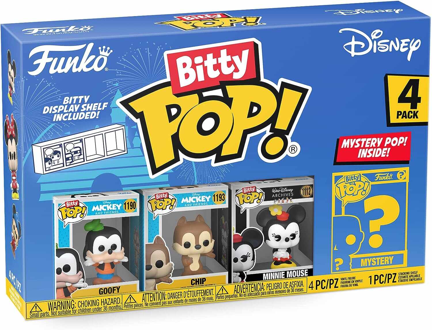 Set 4 figurine - Disney - Goofy, Chip, Minnie Mouse | Funko