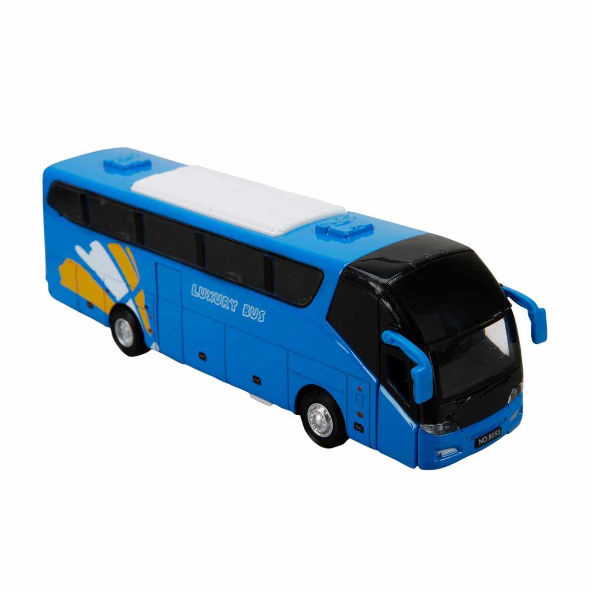 Autocar cu Lumini si Sunete, Maxx Wheels, Albastru 16 Cm