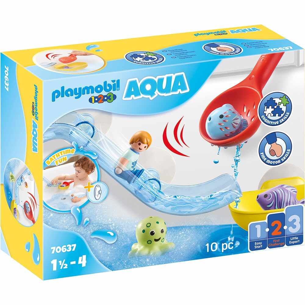 Jucarie interactiva - Tobogan de apa si animale | Playmobil