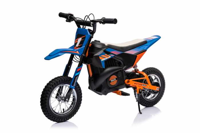 Motocicleta electrica pentru copil 4-9 ani, Kinderauto Enduro 250W 24V, culoare Albastru