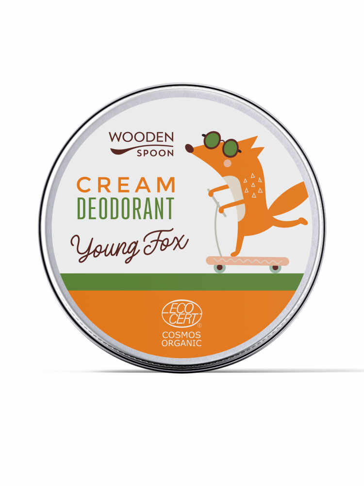 Deodorant crema pentru tineri Wooden Spoon Young Fox bio 60ml