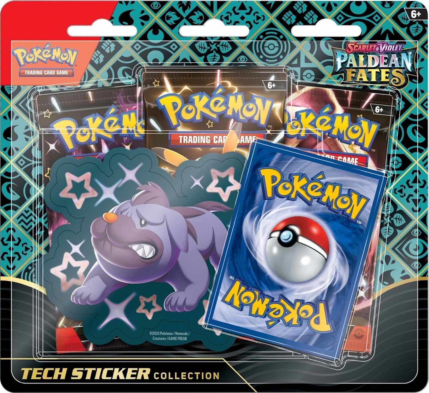 Pokemon TCG: Scarlet & Violet - Paldean Fates Tech Sticker Collection Shiny Maschiff | The Pokemon Company