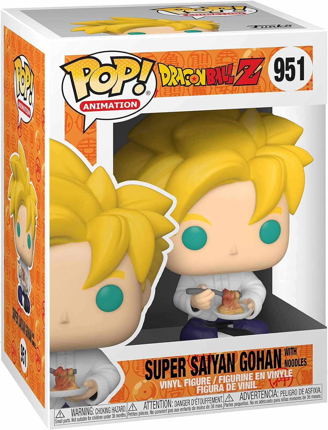 Figurina - Pop! Dragon Ball Z: Super Saiyan Gohan (with Noodles) | Funko