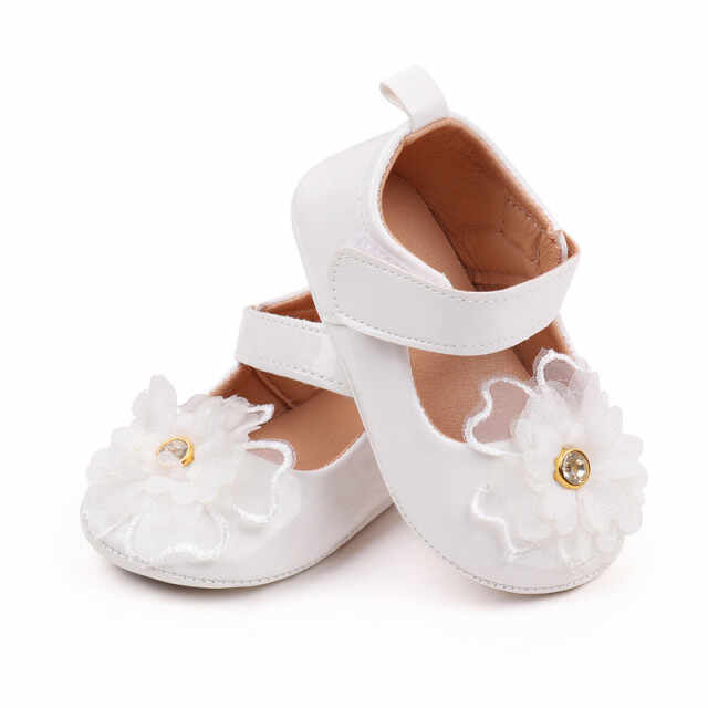 Pantofiori albi pentru fetite - Gorgeous