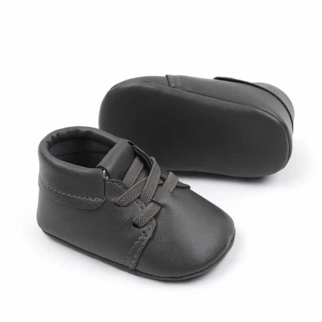 Pantofiori gri pentru baietei - Stan