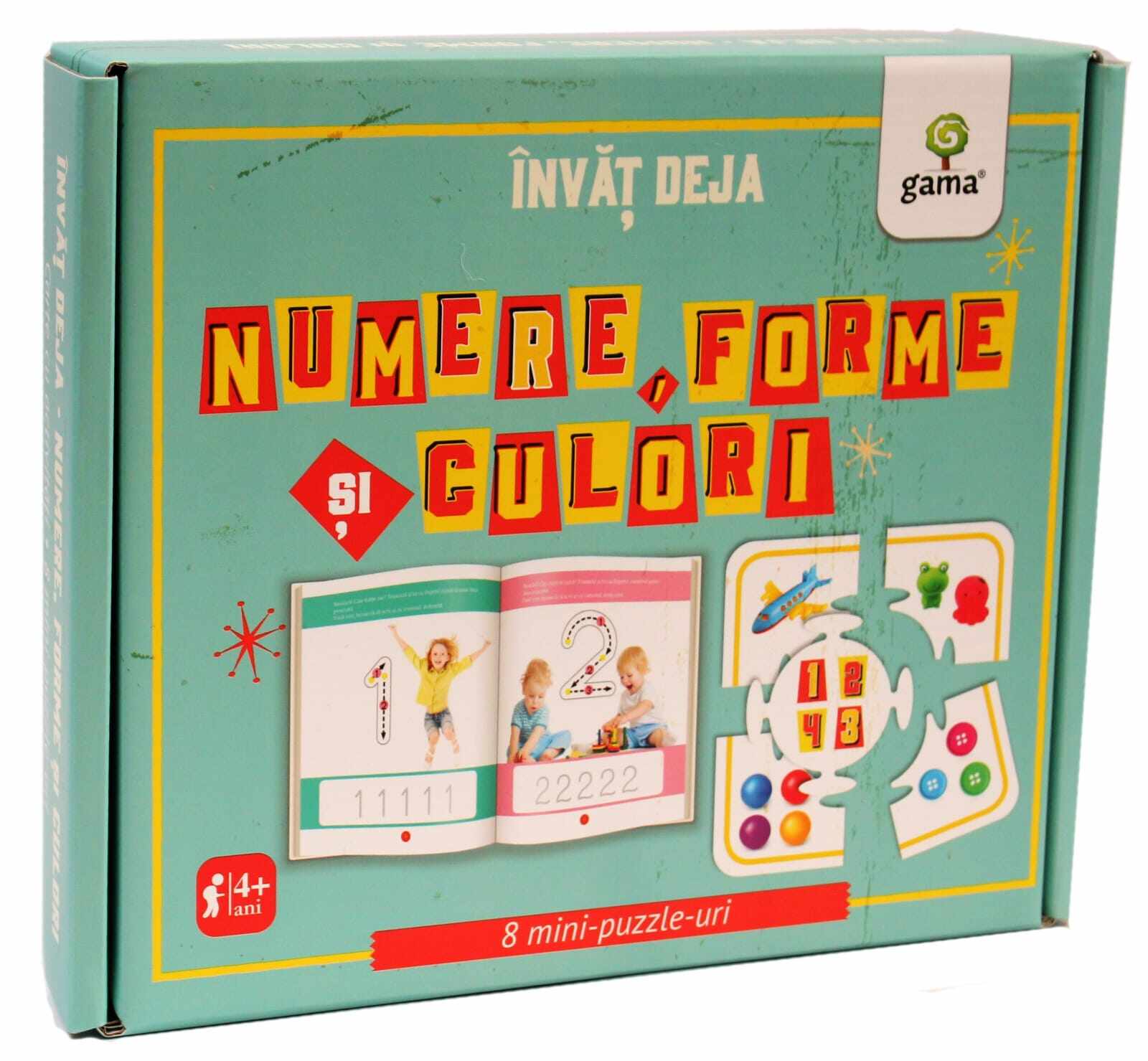 Invat deja numere, forme si culori, Editura Gama, 2-3 ani +