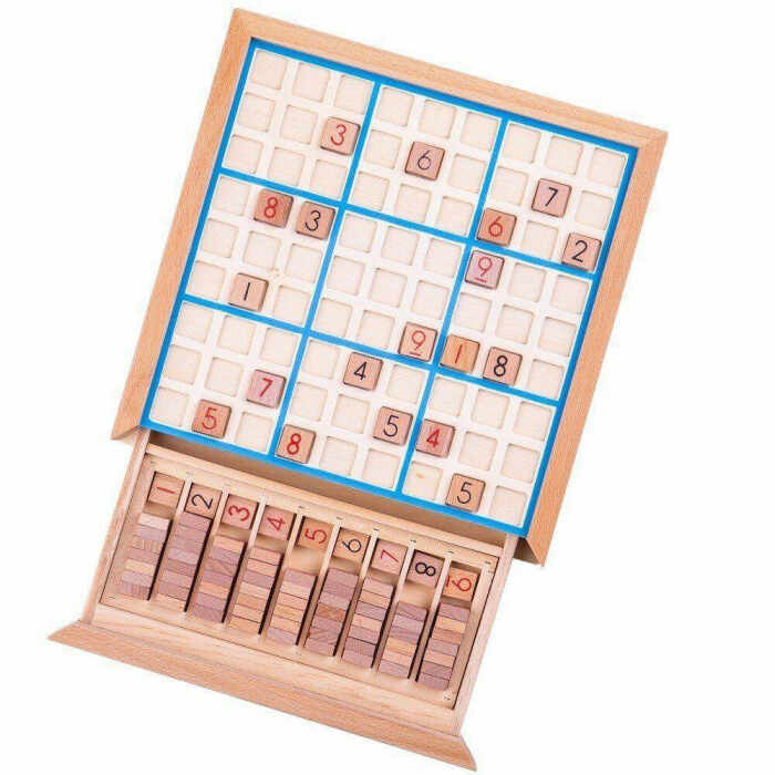 Joc din lemn - Sudoku, BIGJIGS Toys, 4-5 ani +