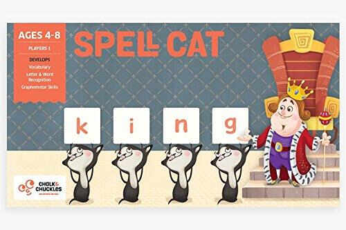 Joc interactiv - Invatam sa scriem cu pisicuta, Chalk and Chuckles, 4-5 ani +