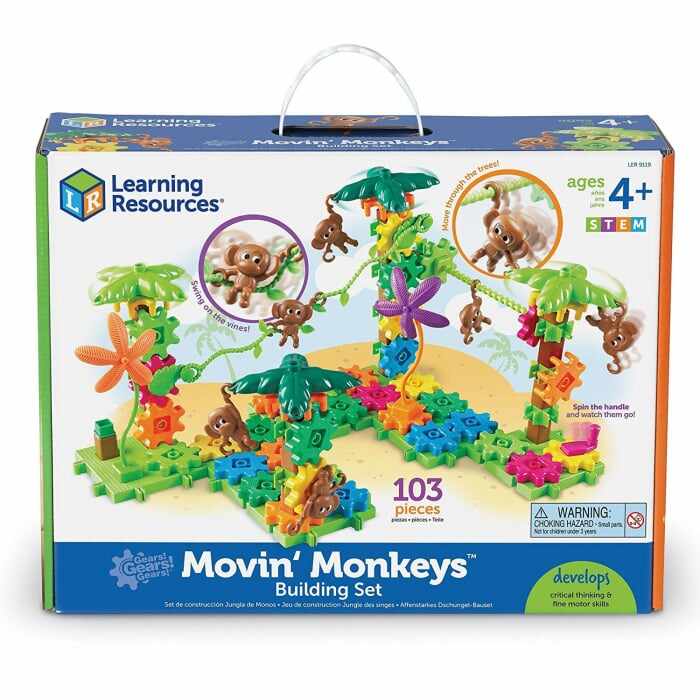 Setul constructorului - maimutele buclucase, Learning Resources, 4-5 ani +