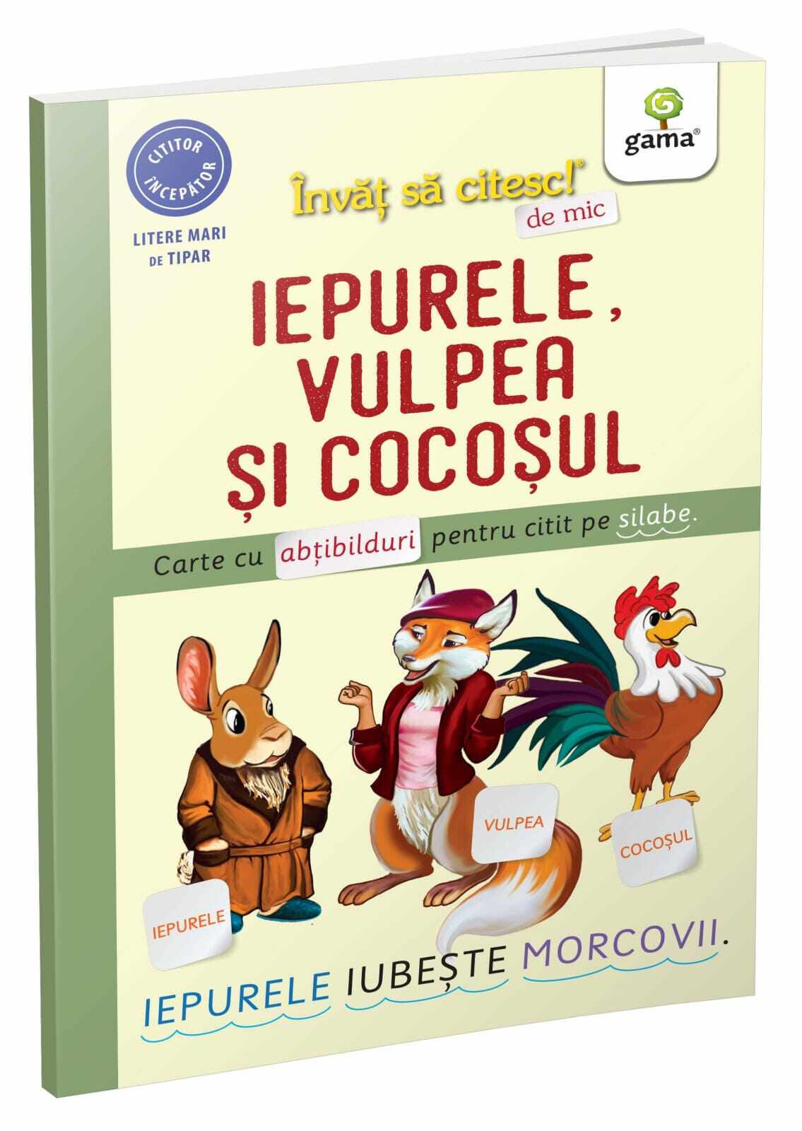 Iepurele, vulpea si cocosul, Editura Gama, 4-5 ani +