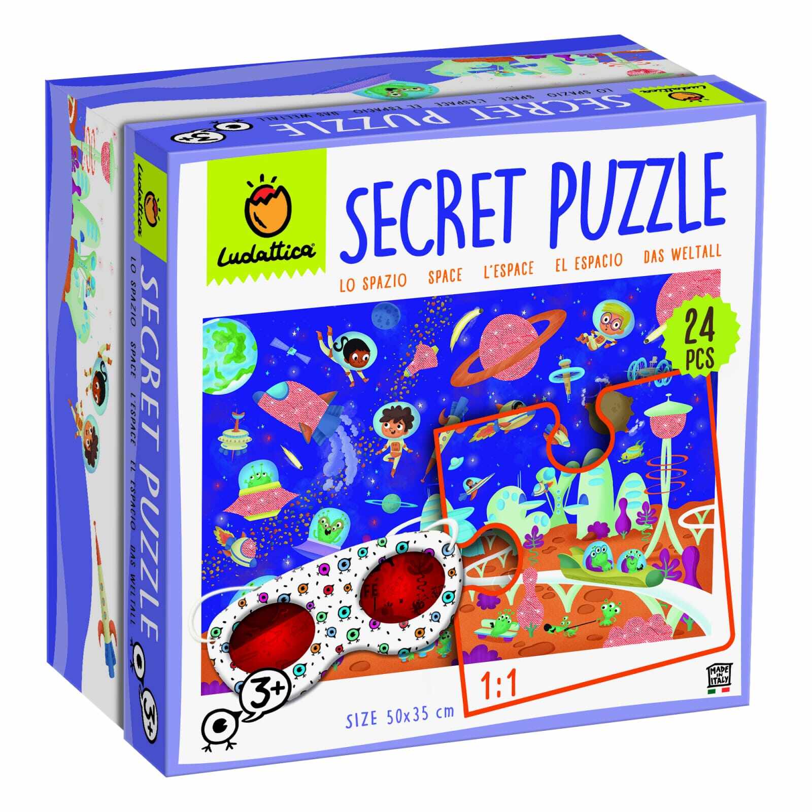 Secret Puzzle - Spatiul +3 Ani, 24 piese
