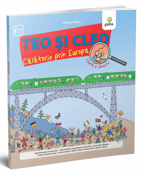 Teo si Cleo: calatorie prin Europa, Editura Gama, 2-3 ani +