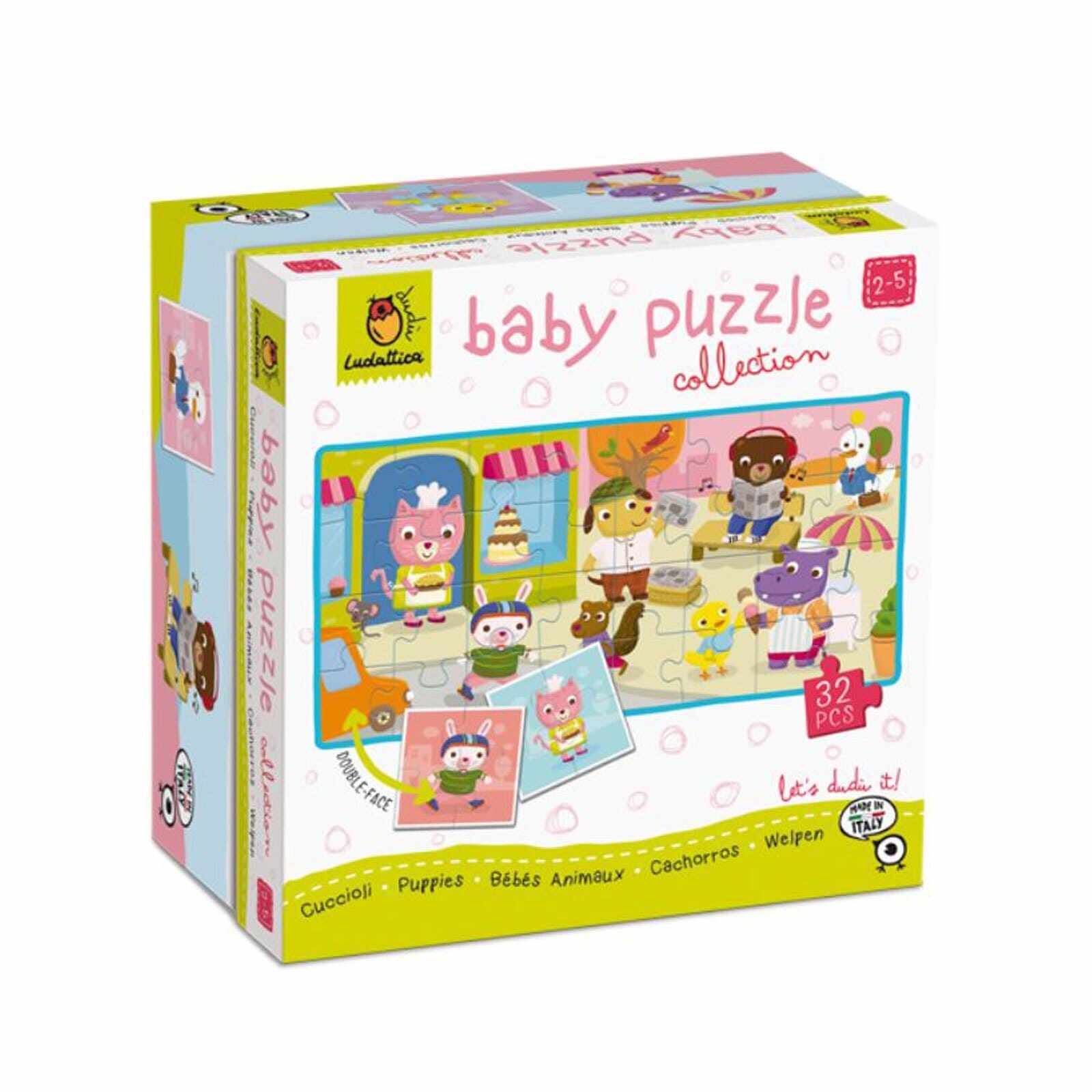 Baby Puzzle Catelusi, Ludattica, 2-3 ani, 24 piese