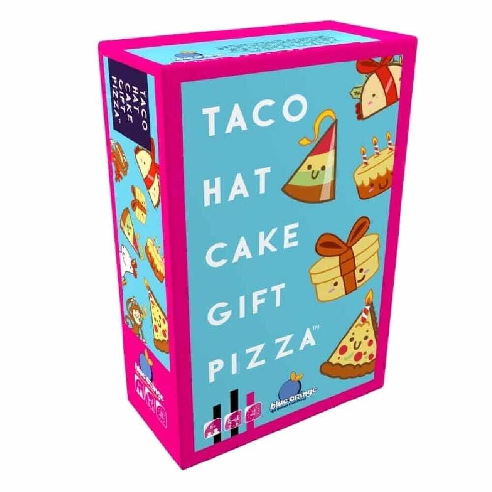 Joc de masa Taco, Hat, Cake, Gift, Pizza (limba engleza), Blue Orange, + 8 ani