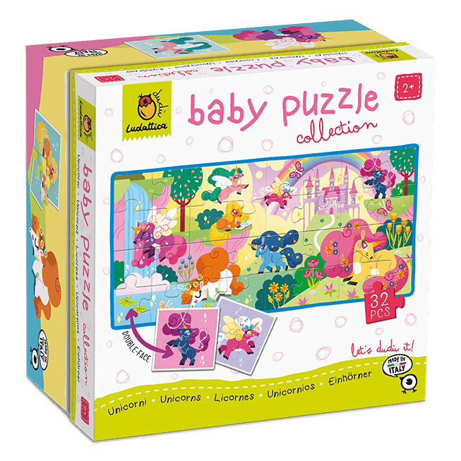 Baby Puzzle - Unicorni, Ludattica, 2-5 ani, 32 piese