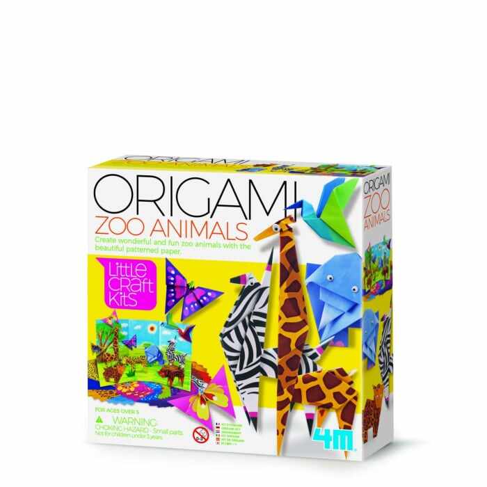 Mini set creativ - Origami Animale Zoo, LittleCraft, + 5 ani